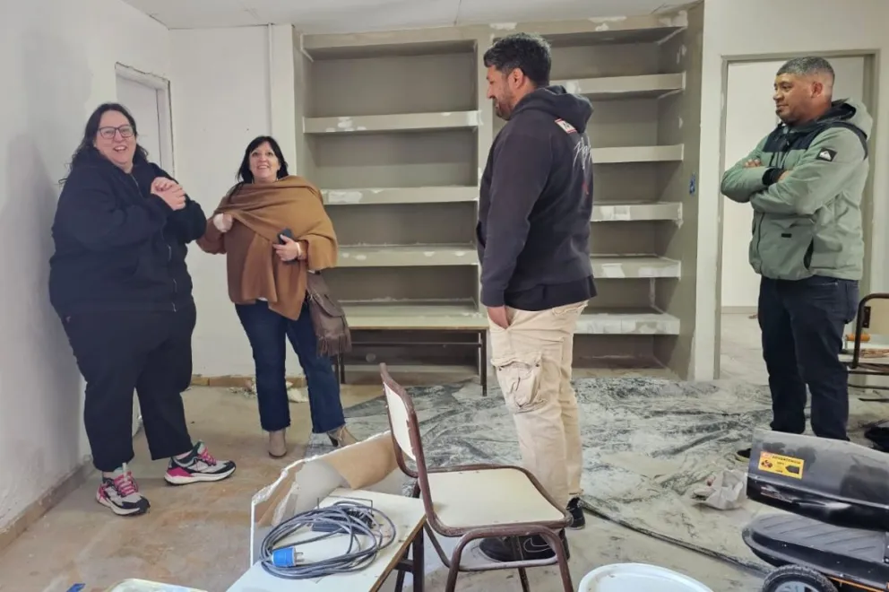 Relevaron los trabajos de mejoras en el salón para estudiantes de Costa del Malleo